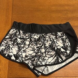 Under Armour Women's Black and White Athletic Shorts